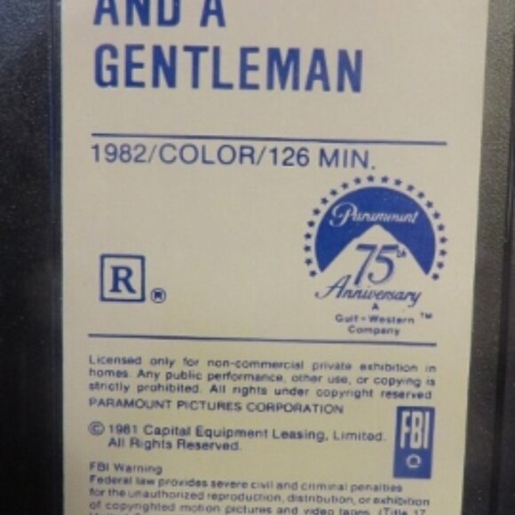 AN OFFICER AND A GENTLEMAN - 1982 - VHS (1st Release - Original 1982 Copy) - Picture 10 of 12